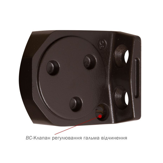 Доводчик накладной RYOBI 2000 D-2005V DARK BRONZE BC UNIV ARM EN 3/4/5 до 100кг 1250мм FIRE 