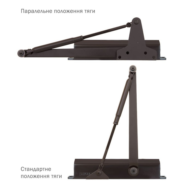 Доводчик накладной RYOBI 2000 D-2005V DARK BRONZE BC UNIV ARM EN 3/4/5 до 100кг 1250мм FIRE 