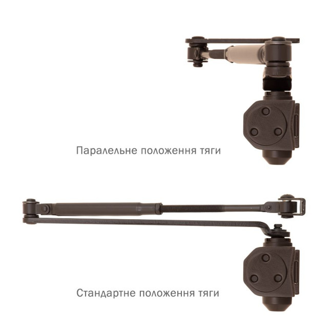 Доводчик накладной RYOBI 2000 D-2005V DARK BRONZE BC UNIV ARM EN 3/4/5 до 100кг 1250мм FIRE 