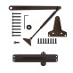 Доводчик накладной RYOBI 2000 D-2005V DARK BRONZE BC UNIV ARM EN 3/4/5 до 100кг 1250мм FIRE 