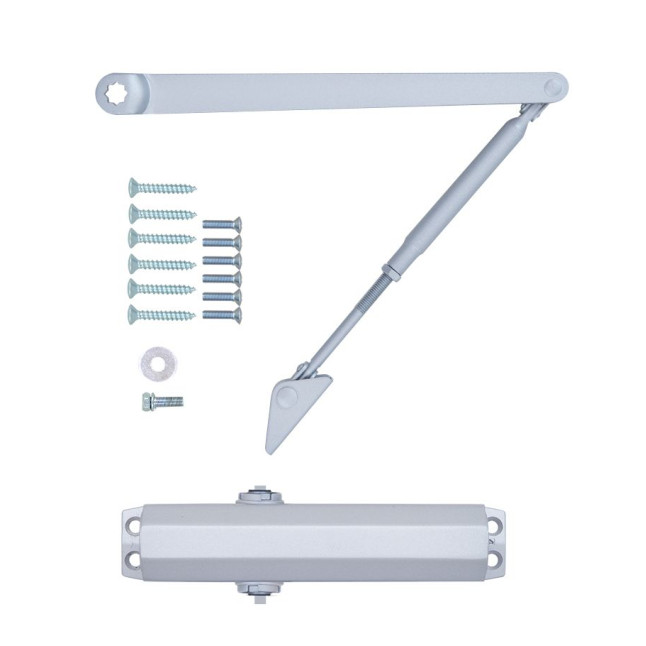 Дотягувач накладний RYOBI *1500 D-1504 SILVER STD_ARM EN_2/3/4 до_80кг 1100мм FIRE
