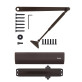 Доводчик накладной RYOBI 2000 D-2055V DARK BRONZE BC STD ARM EN 3/4/5 до 100кг 1250мм FIRE 