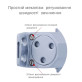 Дотягувач накладний RYOBI *1500 DS-1554 SILVER STD_HO_ARM EN_2/3/4 до_80кг 1100мм