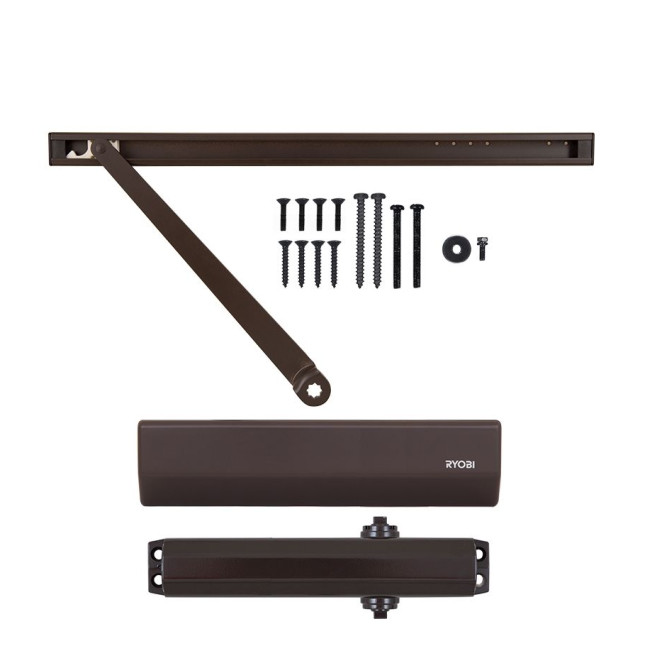 Доводчик накладной RYOBI 2000 D-2050T DARK BRONZE BC SLD ARM EN 3 60кг 950мм FIRE Доводчик накладной RYOBI 2000 D-2050T DARK BRONZE BC SLD ARM EN 3 60кг 950мм FIRE