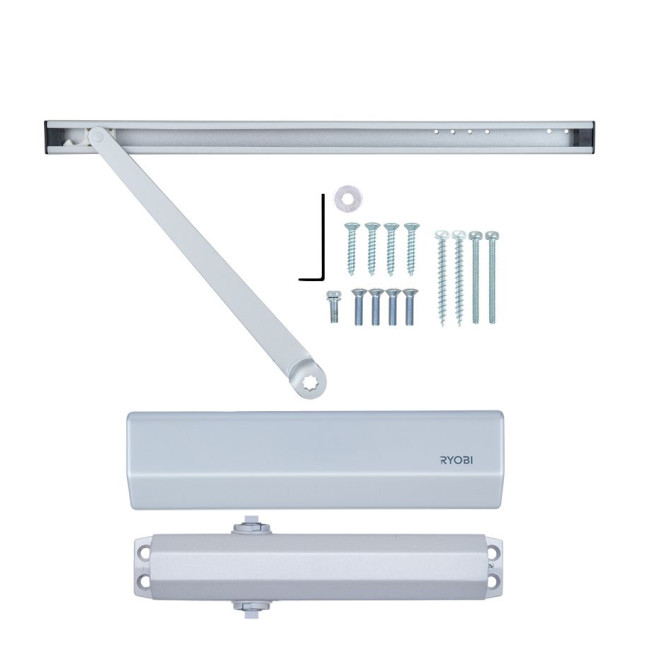 Дотягувач накладний RYOBI 2000 D-2050T SILVER BC SLD_ARM EN_3 60кг 950мм FIRE Дотягувач накладний RYOBI 2000 D-2050T SILVER BC SLD_ARM EN_3 60кг 950мм FIRE