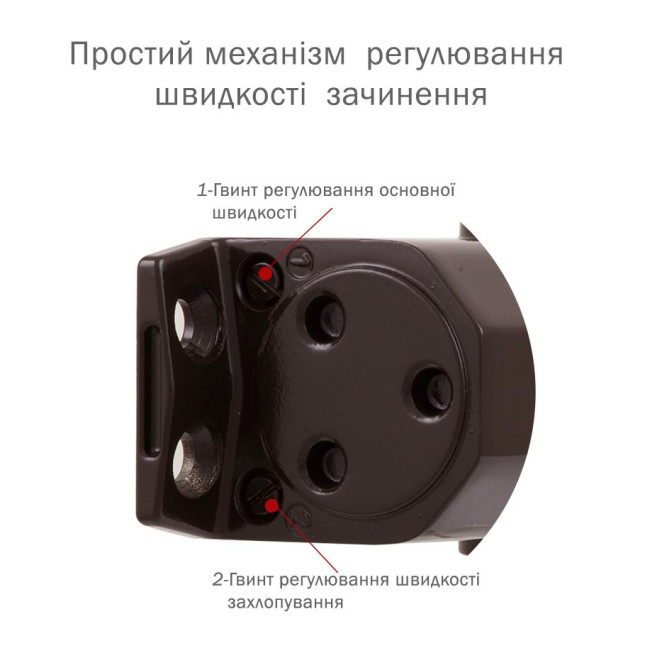 Доводчик накладной RYOBI *8800 S-8850T DARK BRONZE SLD HO ARM EN 2 45кг 900мм Доводчик накладной RYOBI *8800 S-8850T DARK BRONZE SLD HO ARM EN 2 45кг 900мм