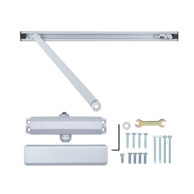 Доводчик накладной RYOBI *8800 S-8850T SILVER SLD HO ARM EN 2 45кг 900мм Доводчик накладной RYOBI *8800 S-8850T SILVER SLD HO ARM EN 2 45кг 900мм