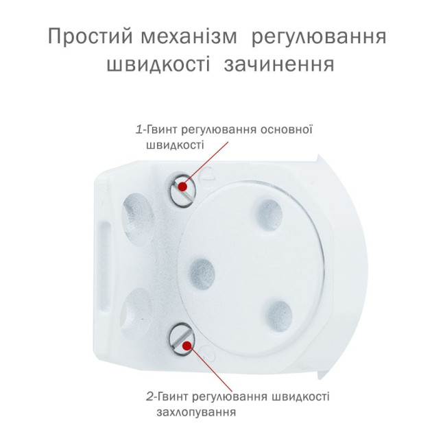 Дотягувач накладний RYOBI *8800 S-8850T WHITE SLD_HO_ARM EN_2 45кг 900мм