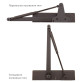 Дотягувач накладний RYOBI *1500 D-1554 DARK_BRONZE UNIV_ARM EN_2/3/4 до_80кг 1100мм FIRE