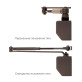 Дотягувач накладний RYOBI *1500 D-1554 DARK_BRONZE UNIV_ARM EN_2/3/4 до_80кг 1100мм FIRE