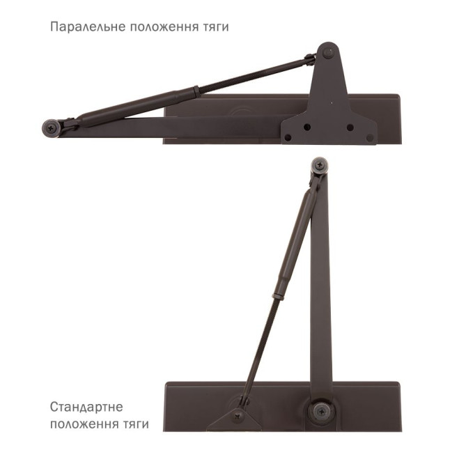 Доводчик накладной RYOBI 2000 D-2055V DARK BRONZE BC UNIV ARM EN 3/4/5 до 100кг 1250мм FIRE 