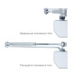 Дотягувач накладний RYOBI 2000 D-2055V SILVER BC UNIV_ARM EN_3/4/5 до_100кг 1250мм FIRE