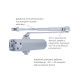 Дотягувач накладний RYOBI 2000 DS-2055V SILVER BC STD_HO_ARM EN_3/4/5 до_100кг 1250мм