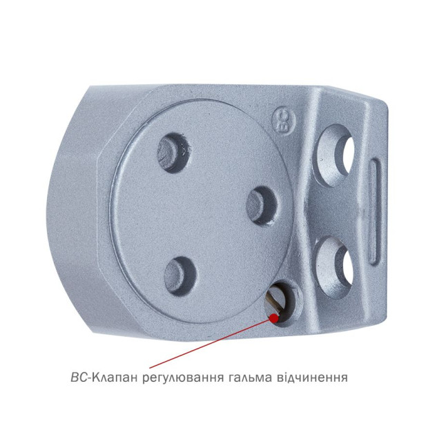 Дотягувач накладний RYOBI 2000 DS-2055V SILVER BC STD_HO_ARM EN_3/4/5 до_100кг 1250мм
