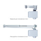 Дотягувач накладний RYOBI *8800 8853 SILVER UNIV_ARM EN_2/3 65кг 965мм Дотягувач накладний RYOBI *8800 8853 SILVER UNIV_ARM EN_2/3 65кг 965мм