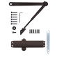 Дотягувач накладний RYOBI *1500 DS-1504 DARK_BRONZE STD_HO_ARM EN_2/3/4 до_80кг 1100мм