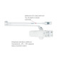 Доводчик накладной RYOBI *9900 9903 GLOSSY WHITE STD ARM EN 2 / 3 до 65кг 965мм 