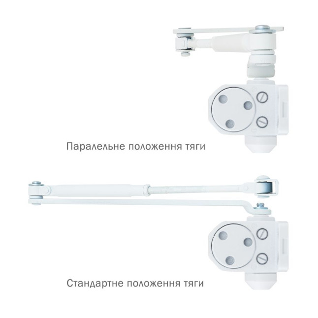 Дотягувач накладний RYOBI *8800 8803 GLOSSY_WHITE UNIV_ARM EN_2/3 65кг 965мм FIRE