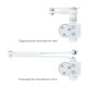 Дотягувач накладний RYOBI *8800 8803 GLOSSY_WHITE UNIV_ARM EN_2/3 65кг 965мм FIRE