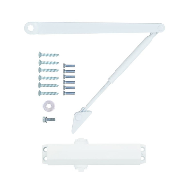 Дотягувач накладний RYOBI *1500 D-1504 GLOSSY_WHITE STD_ARM EN_2/3/4 до_80кг 1100мм FIRE