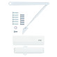 Дотягувач накладний RYOBI *1500 D-1554 GLOSSY_WHITE STD_ARM EN_2/3/4 до_80кг 1100мм FIRE