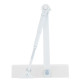 Дотягувач накладний RYOBI *1500 DS-1554 GLOSSY_WHITE STD_HO_ARM EN_2/3/4 до_80кг 1100мм