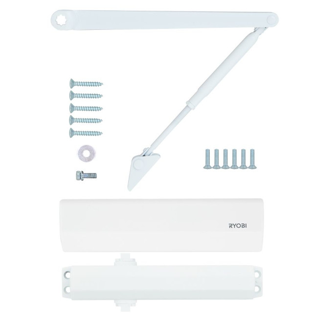 Дотягувач накладний RYOBI 2000 D-2055V GLOSSY_WHITE BC STD_ARM EN_3/4/5 до_100кг 1250мм FIRE