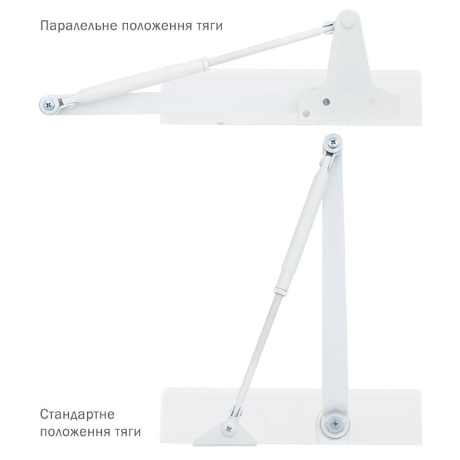 Дотягувач накладний RYOBI 2550 D-2550 GLOSSY_WHITE BC UNIV_ARM EN_1-4 до_80кг 1100мм FIRE
