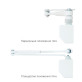 Дотягувач накладний RYOBI 2550 D-2550 GLOSSY_WHITE BC UNIV_ARM EN_1-4 до_80кг 1100мм FIRE