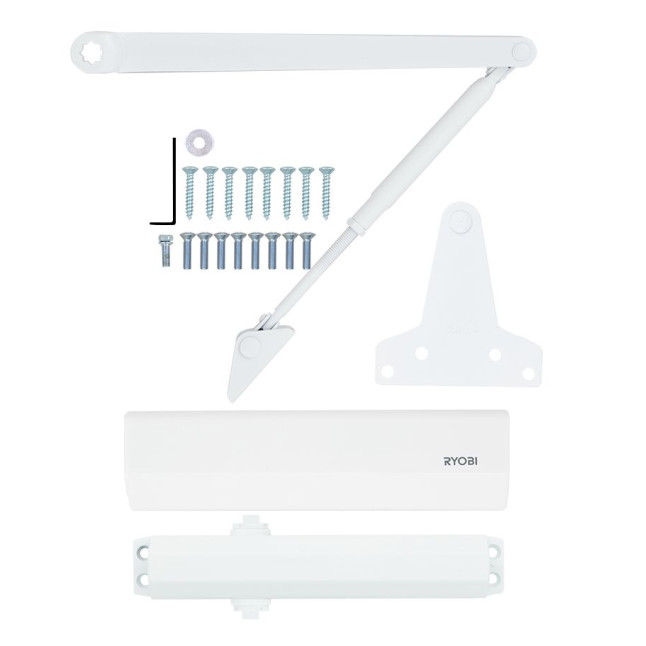 Дотягувач накладний RYOBI 2550 D-2550 GLOSSY_WHITE BC UNIV_ARM EN_1-4 до_80кг 1100мм FIRE