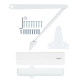 Дотягувач накладний RYOBI 2550 D-2550 GLOSSY_WHITE BC UNIV_ARM EN_1-4 до_80кг 1100мм FIRE