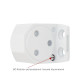 Дотягувач накладний RYOBI 2000 D-2005V GLOSSY_WHITE BC STD_ARM EN_3/4/5 до_100кг 1250мм FIRE