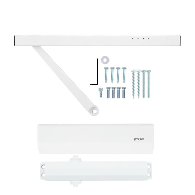 Доводчик накладной RYOBI 2000 D-2050T GLOSSY WHITE BC SLD ARM EN 3 60кг 950мм FIRE 