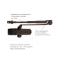 Дотягувач накладний RYOBI *8800 8803 DARK_BRONZE STD_HO_ARM EN_2/3 65кг 965мм Дотягувач накладний RYOBI *8800 8803 DARK_BRONZE STD_HO_ARM EN_2/3 65кг 965мм