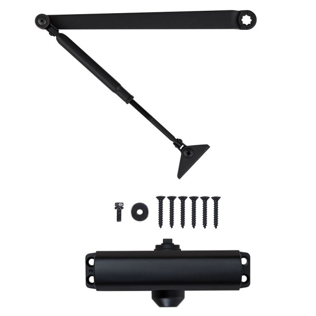 Доводчик накладной RYOBI *9900 9903 BLACK STD ARM EN 2 / 3 до 65кг 965мм 