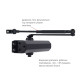 Дотягувач накладний RYOBI *1500 D-1554 GREY_ANTHRACITE STD_ARM EN_2/3/4 до_80кг 1100мм FIRE