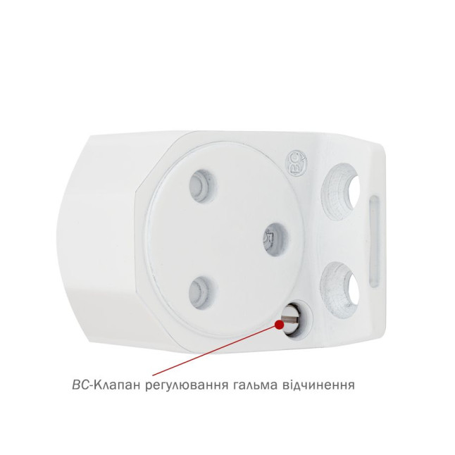 Доводчик накладной RYOBI 2000 DS-2055P GLOSSY WHITE BC PRL HO ARM EN 3/4 до 80кг 1100мм 