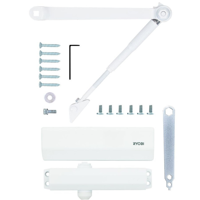 Дотягувач накладний RYOBI *1500 DS-1554P GLOSSY_WHITE PRL_HO_ARM EN_2/3 до_60кг 965мм