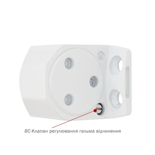 Доводчик накладной RYOBI 2000 D-2005V GLOSSY WHITE BC UNIV ARM EN 3/4/5 до 100кг 1250мм FIRE 