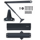 Дотягувач накладний RYOBI *1500 D-1554 GREY_ANTHRACITE UNIV_ARM EN_2/3/4 до_80кг 1100мм FIRE