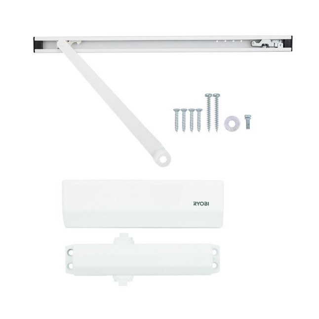 Дотягувач накладний RYOBI *1500 DS-1554T GLOSSY_WHITE SLD_HO_ARM EN_2 до_45кг 900мм Дотягувач накладний RYOBI *1500 DS-1554T GLOSSY_WHITE SLD_HO_ARM EN_2 до_45кг 900мм