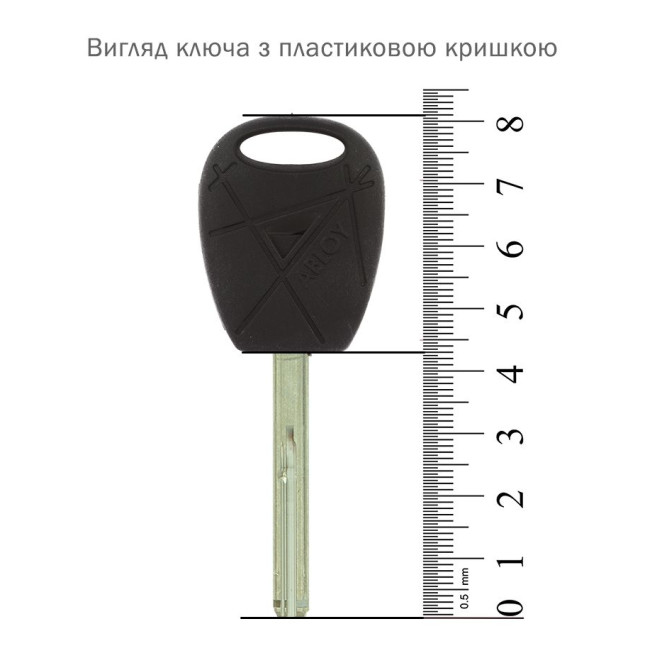 Пластикова_кришка ABLOY BLACK для_голови_ключа_NOVEL