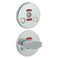 Щиток Abloy LH001 WC FIN ROUND хром полированный 40мм насквозь FE CR комплект, шток 5мм