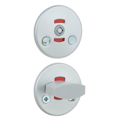 Щиток Abloy LH001 WC FIN ROUND хром сатин 40мм насквозь FE HCR комплект, шток 5мм