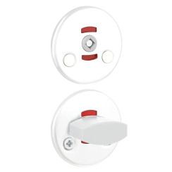 Щиток Abloy LH001 WC FIN ROUND краска белая 40мм насквозь FE JVA комплект, шток 5мм