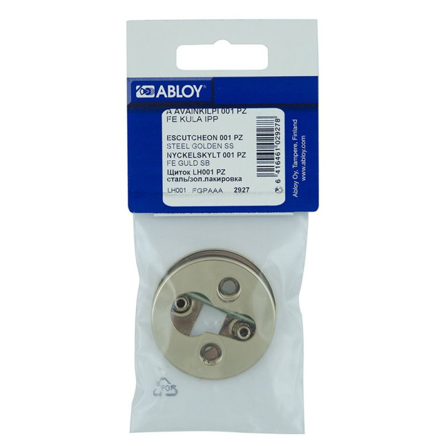 Щиток Abloy LH001 PZ FIN ROUND лак золотистый 40мм насквозь FE KULA комплект Щиток Abloy LH001 PZ FIN ROUND лак золотистый 40мм насквозь FE KULA комплект