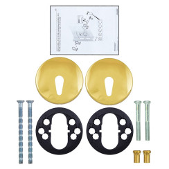 Щиток ABLOY LH002 A ROUND Латунь_полірована 38-60мм універсальне MS_KILA Комплект Щиток ABLOY LH002 A ROUND Латунь_полірована 38-60мм універсальне MS_KILA Комплект