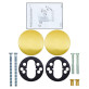 Щиток ABLOY LH002 P ROUND Латунь_мат 38-60мм універсальне MS_HA Комплект