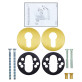 Щиток Abloy LH002 PZ ROUND латунь мат 38-60мм универсальное MS HA комплект Щиток Abloy LH002 PZ ROUND латунь мат 38-60мм универсальное MS HA комплект