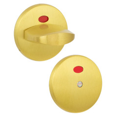 Щиток Abloy LH002 WC ROUND латунь мат 38-60мм универсальное MS HA комплект, шток 5мм